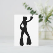 Retro Seventies Woman Briefkaart (Staand voorkant)