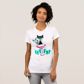 Retro Sexton Atomic Cat CatNip T-shirt (Voorkant volledig)