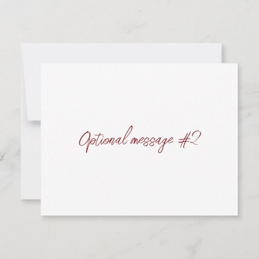 Retro sfeer bloemkunst Retouradreslabel RSVP Kaartje (Achterkant)