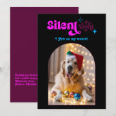 Retro Sfeer Grappige Retro Huisdier Hond Kerst Fot Feestdagenkaart (Voorkant / Achterkant)