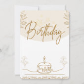 Retro Sfeer: Verjaardagskaart met een Vintage Uits Kaart (Achterkant)