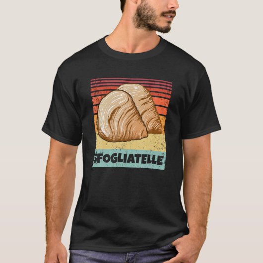Retro  Sfogliatelle Italiaans gebak Graphic T-shirt (Voorkant)