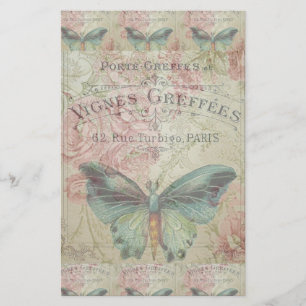 retro,shabby chic,vintage,country rustic,florals,b briefpapier