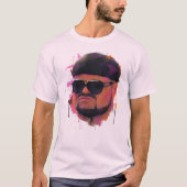 Retro Shades Portret T-Shirt (Voorkant)