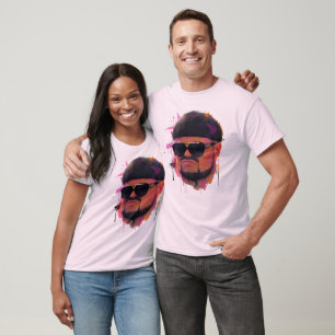 Retro Shades Portret T-Shirt