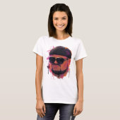 Retro Shades Portret T-Shirt 2 (Voorkant volledig)