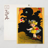 Retro Shadow Valentijnsdag Briefkaart (Voorkant / Achterkant)