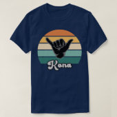 Retro Shaka Aloha Hawaiian Hang Handje 13 T-shirt (Design voorkant)