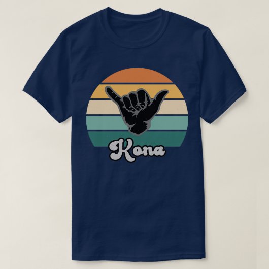 Retro Shaka Aloha Hawaiian Hang Handje 13 T-shirt (Design voorkant)