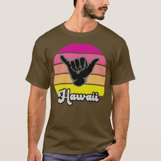 Retro Shaka Aloha Hawaiian Hang Handje T-shirt