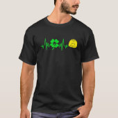 Retro Shamrock Engineer St. Patrick Day Irish Cost T-shirt (Voorkant)