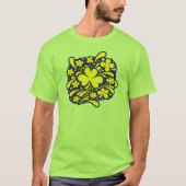 Retro Shamrock Scatter T-shirt (Voorkant)
