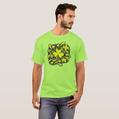 Retro Shamrock Scatter T-shirt (Voorkant volledig)