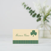 Retro Shamrock Visitekaartje (Staand voorkant)