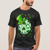 Retro Shamrock Voetbal Sport St. Patrick S Day Kos T-shirt (Voorkant)