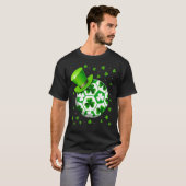 Retro Shamrock Voetbal Sport St. Patrick S Day Kos T-shirt (Voorkant volledig)