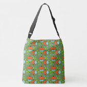 Retro Shapes Pattern Crossbody Tas (Achterkant)