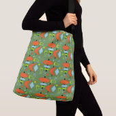Retro Shapes Pattern Crossbody Tas (Dichtbij)