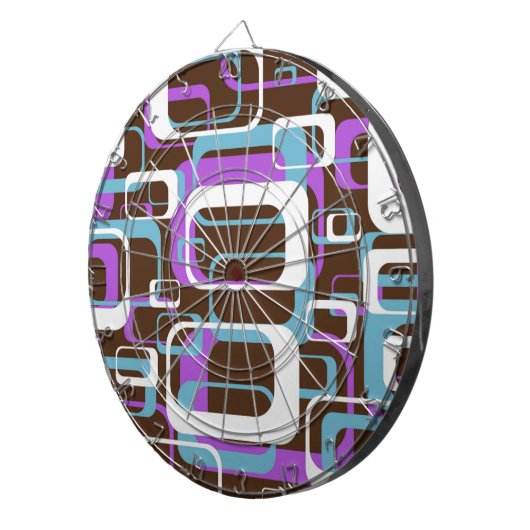 RETRO SHAPES PATTERN DARTBORD (Voorkant Rechts)