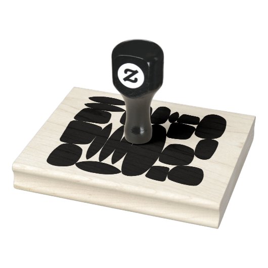 Retro Shapes Rubber Stamp Rubberstempel (Stempel)