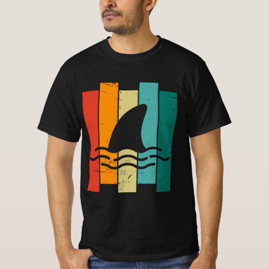 Retro Shark Fin T-shirt (Voorkant)