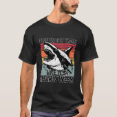 Retro Shark Ocean Biologist Dierenvriend Shark Fin T-shirt (Voorkant)