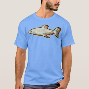 Retro Shark Witte haai Vist T-shirt