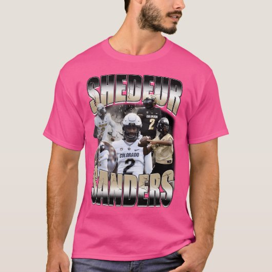 Retro Shedeur Sanders T-shirt (Voorkant)
