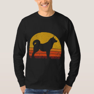 Retro Shiba Inu voor Hondenliefhebber kerstcadea T-shirt