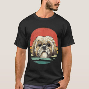 Retro Shih Tzu Hondenras Lover T-shirt