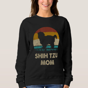 Retro Shih Tzu Moeder Voor Vrouwen Shih Tzu Hond Trui
