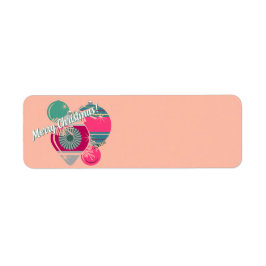 Retro Shiny Brite Kerstversieringen Etiket