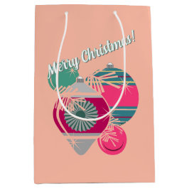 Retro Shiny Brite Kerstversieringen Medium Cadeauzakje