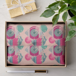 Retro Shiny Brite-ornamenten Kerstmis Tissuepapier