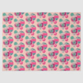 Retro Shiny Brite-ornamenten Kerstmis Tissuepapier (Voorkant)