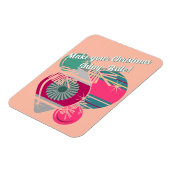 Retro Shiny Brite Ornaments Christmas Magneet (Linkerzijde)