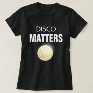 Retro Shiny Gold Disco Ball van 70 s Disco-aange T-shirt