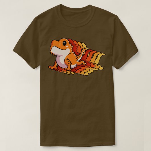 Retro Shirt Gift for Bearded Dragon Owner Lizard L (Design voorkant)