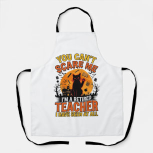 Retro Shirtontwerp voor Gepensioneerde Leraren Hal Schort
