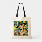 Retro Show Girl  Tote Bag (Achterkant)