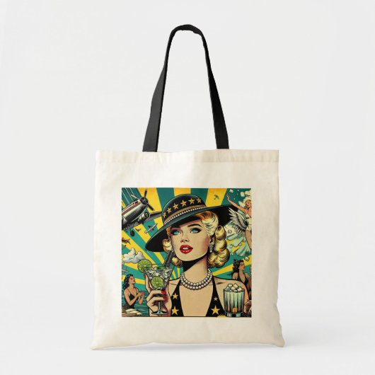 Retro Show Girl  Tote Bag (Voorkant)