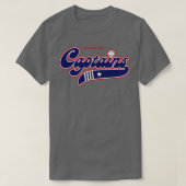 Retro Shreveport Captains Minor League Baseball TS T-shirt (Design voorkant)