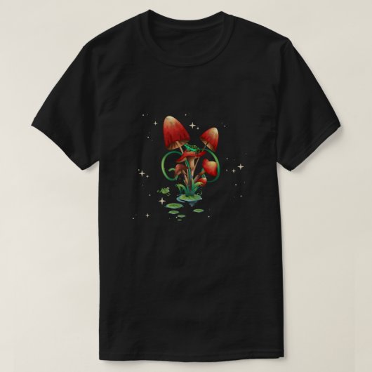 Retro Shroom T Shirt t-shirt Kikkervisjes Kikkervi (Design voorkant)