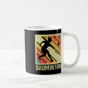 Retro  Shuttle Player Badminton Koffiemok