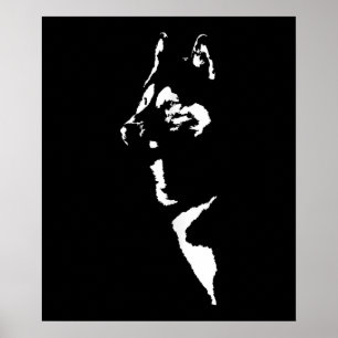 Retro Siberian Husky dog cadeau voor Dog-eigena Poster