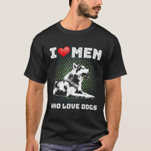 Retro Siberische Husky Pap versterker Mam Gift T-shirt