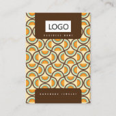 Retro sieraden oorbellen Ketting Display Kaart Visitekaartje (Voorkant)