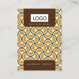 Retro sieraden oorbellen Ketting Display Kaart Visitekaartje