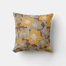 Retro  Sierkussen met florvormig patroon