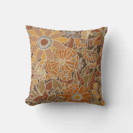 Retro  Sierkussen met florvormig patroon